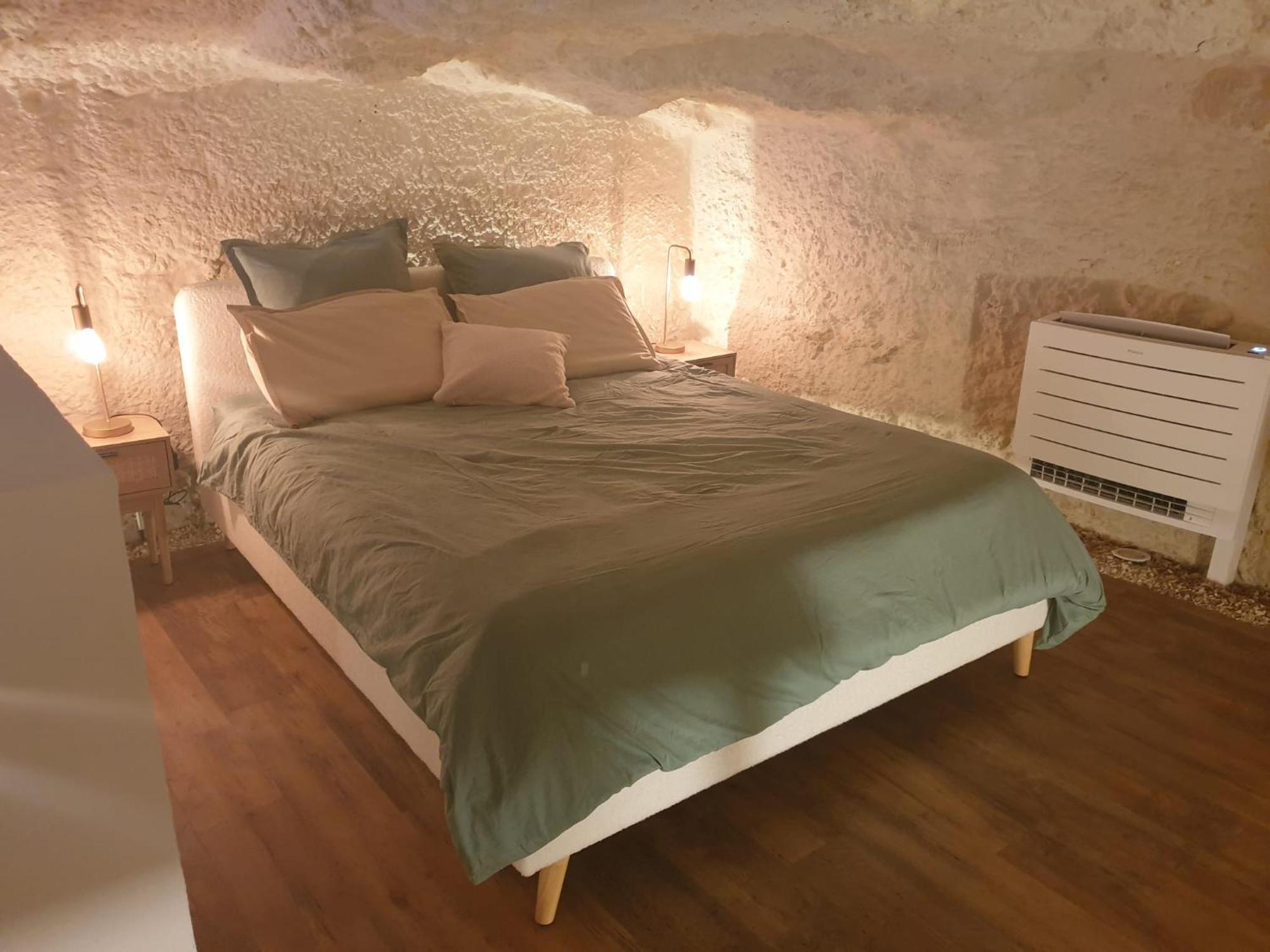 Appartamento La Grotte Du Bonheur Cangey Esterno foto